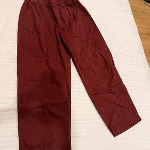 Old Navy Maroon Elastic Waist Pants